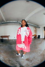 Strawberry Script Zip Up Hoodie