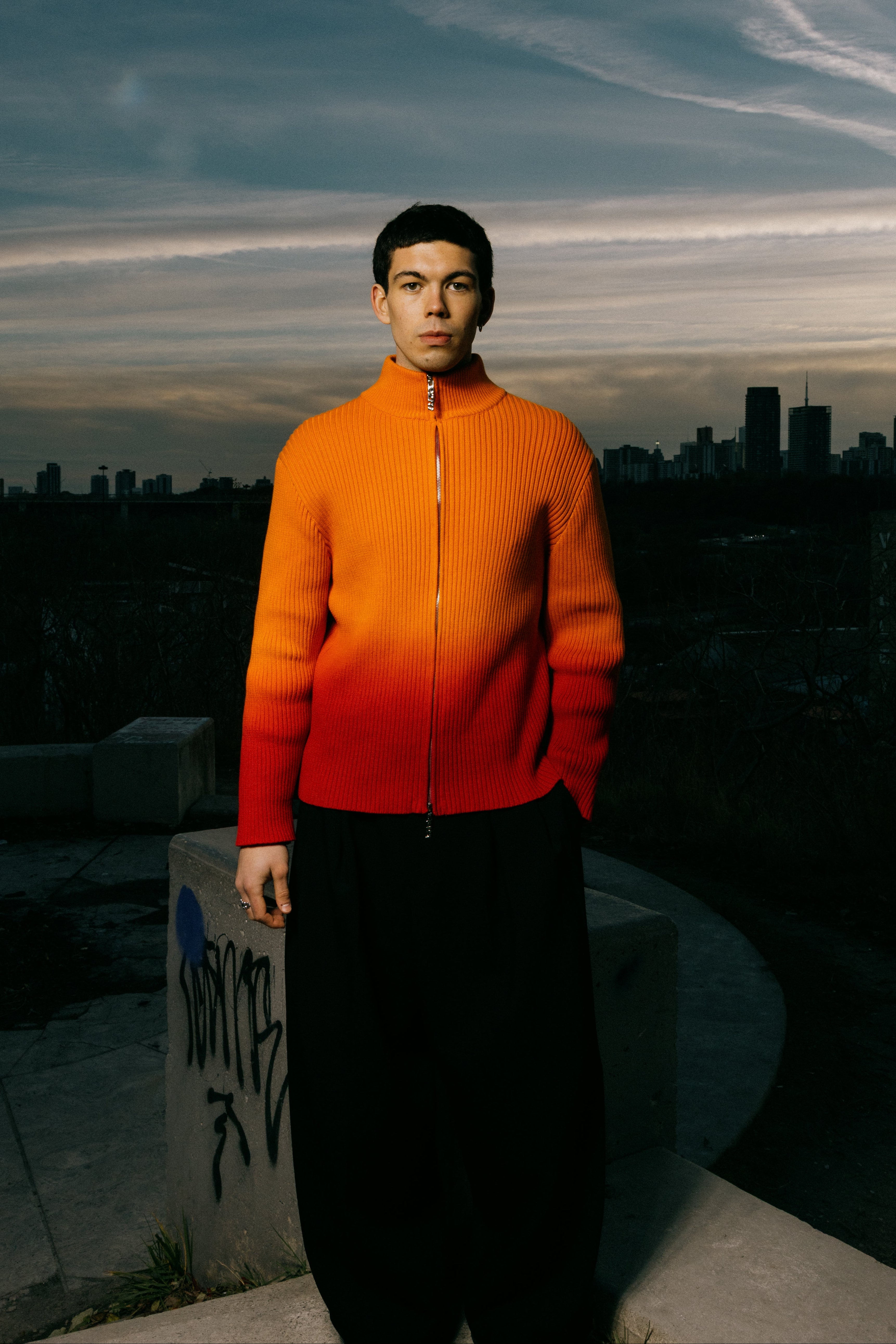 Sunset Knit Zip-Up – Ezra Pharaoh