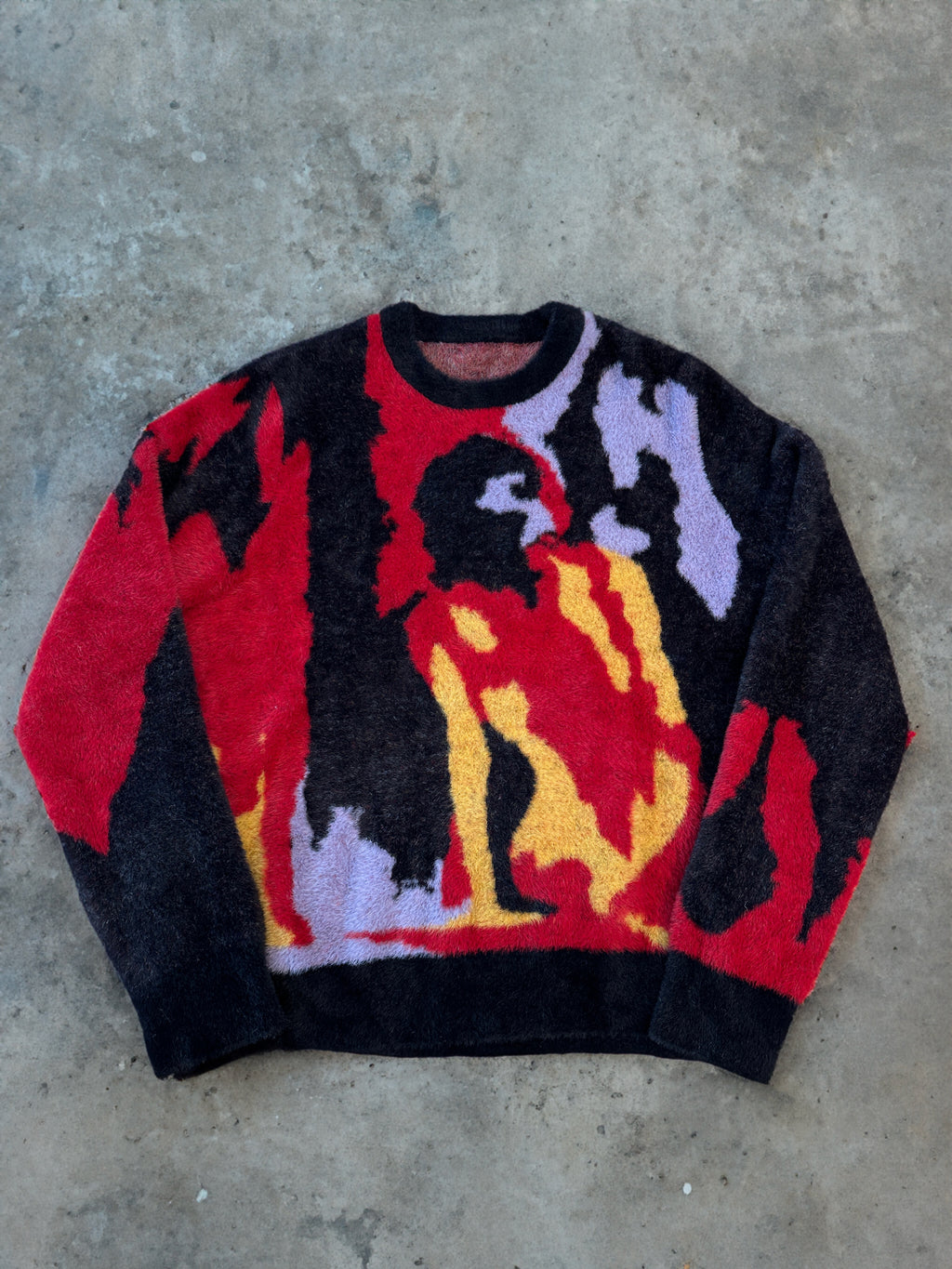 Unisex Lost Love Fuzzy Sweater