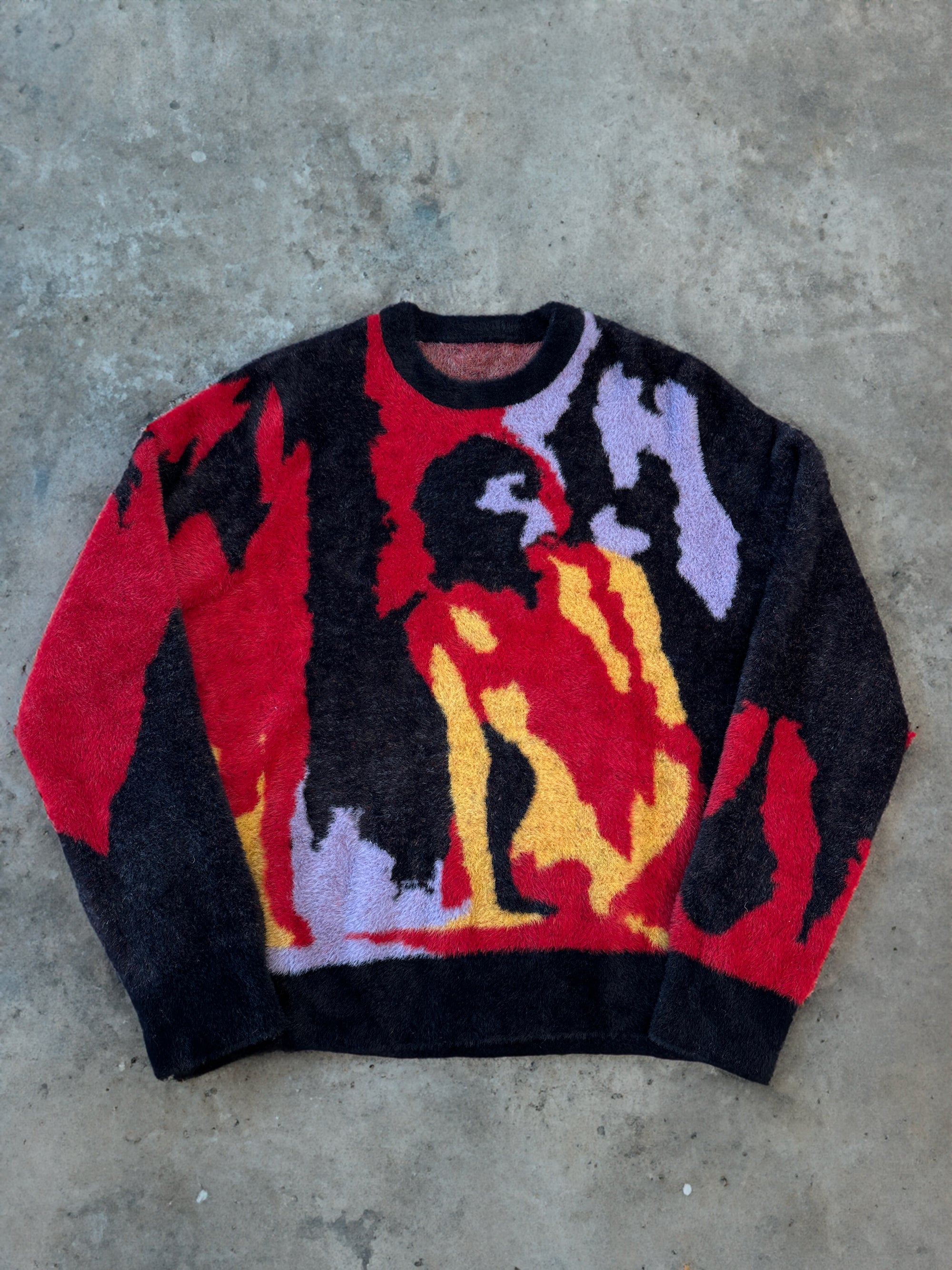 Unisex Lost Love Fuzzy Sweater